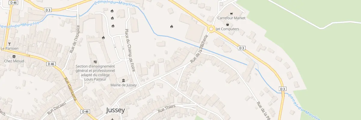 Plan du 9 Rue de la Pêcherie à Jussey