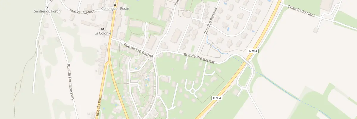 Plan du 204 Rue de Pré Bachat à Collonges