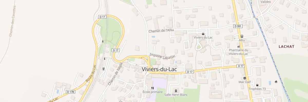 Plan du 15 Imp Labarjac à Viviers-du-Lac