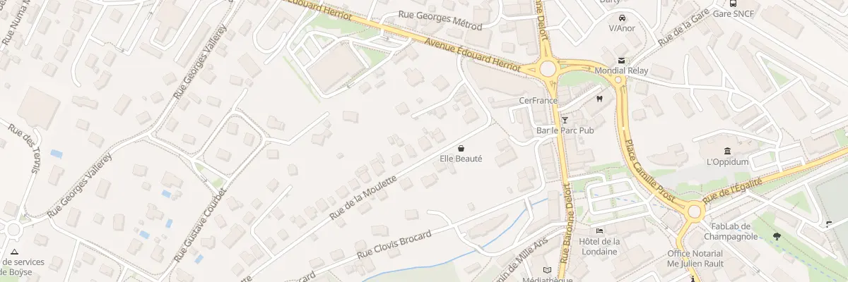 Plan du 12 Rue de la Moulette à Champagnole