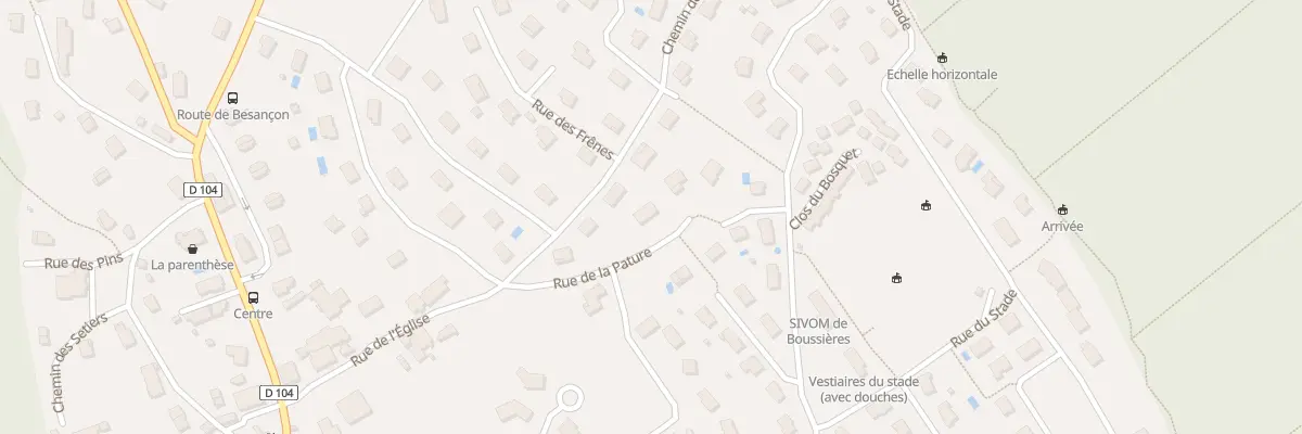 Plan du 5 Rue de la Pature à Boussières