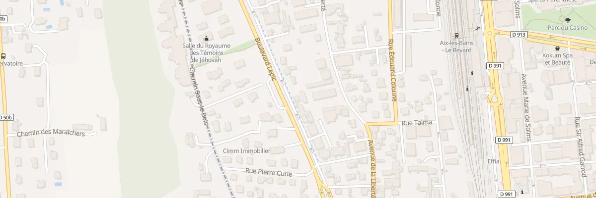 Plan du 875 Bd Lepic à Aix-les-Bains