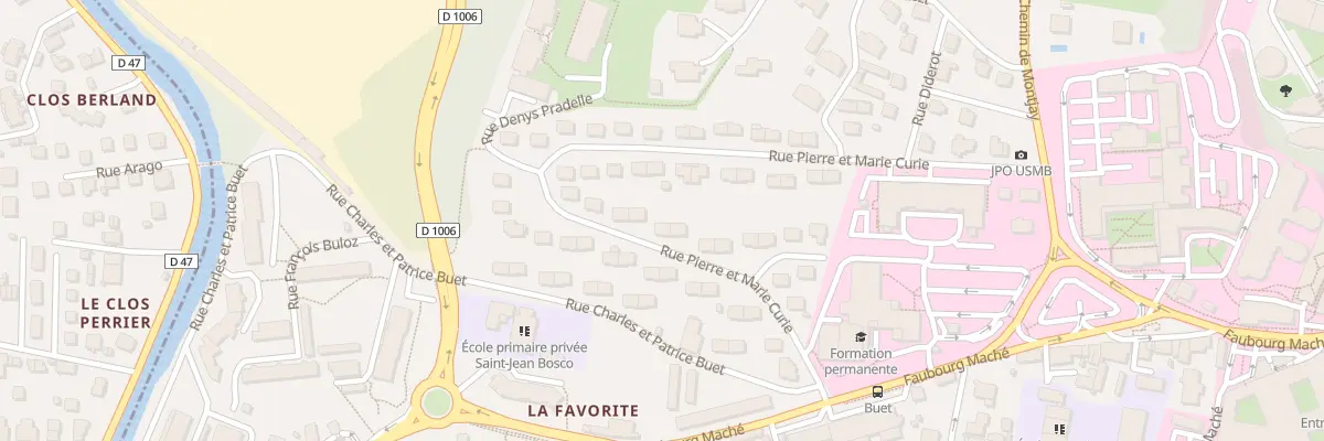 Plan du 43 Rue Pierre et Marie Curie à Chambéry
