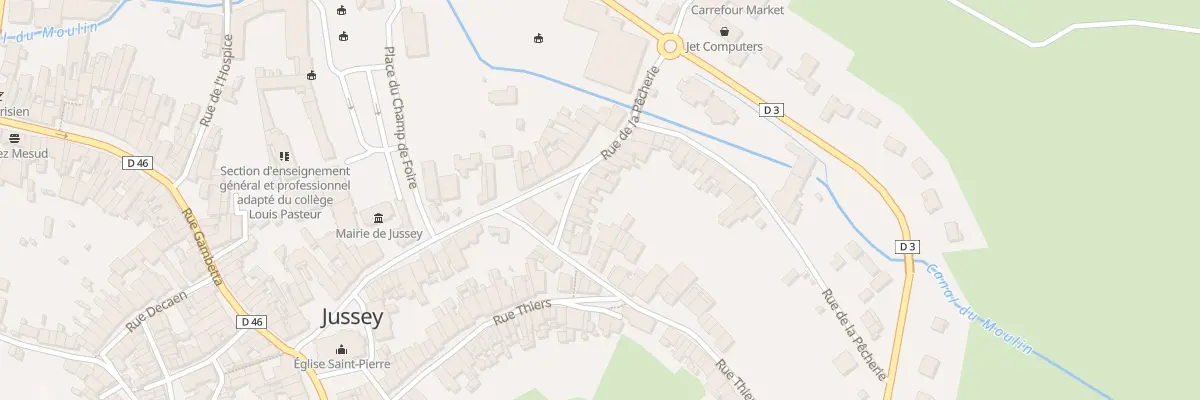 Plan du 12 Rue de la Pêcherie à Jussey