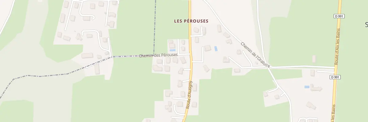 Plan du 5 Che des Perouses à Sonnaz