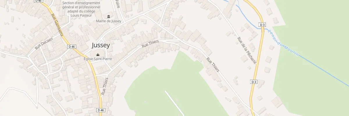 Plan du 74 Rue Thiers à Jussey