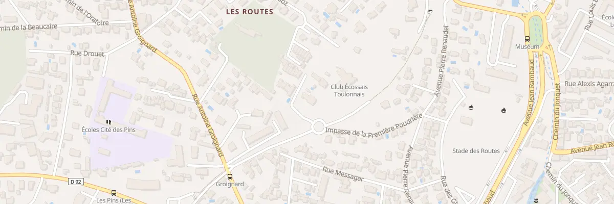 Plan du 192 Imp de la Poudrière à Toulon