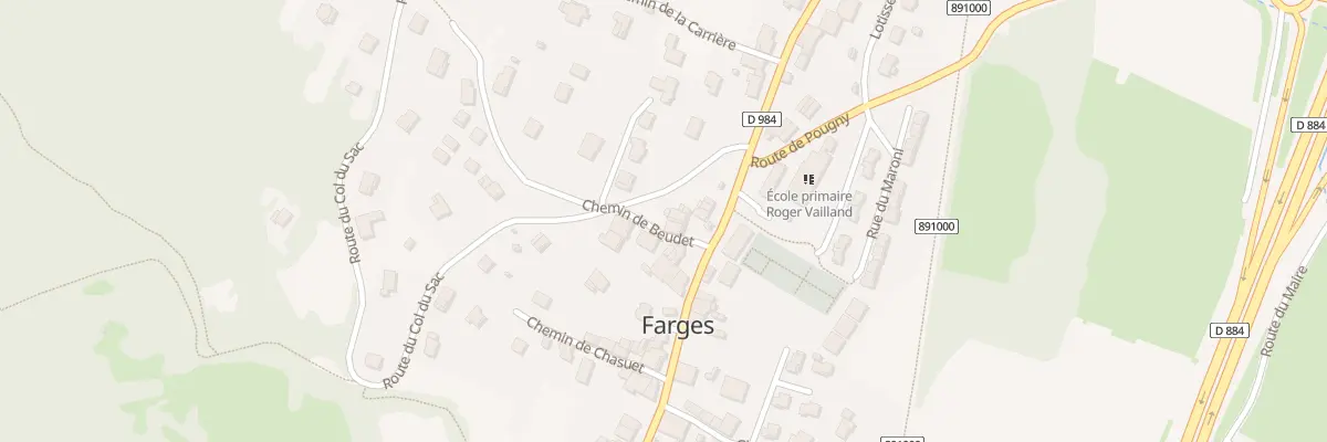 Plan du 42 Che de Beudet à Farges