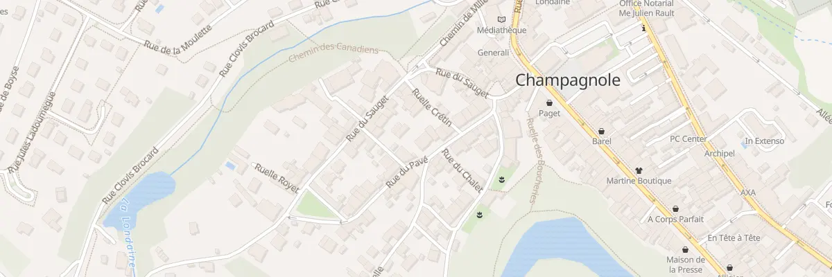 Plan du 14 Rue du Pavé à Champagnole
