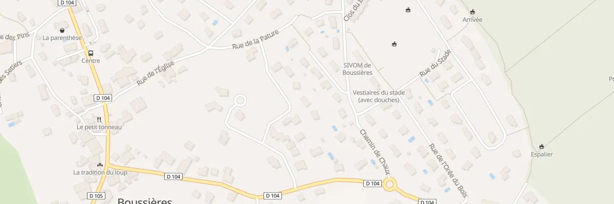 Plan du 7 Rue du Village Haut à Boussières