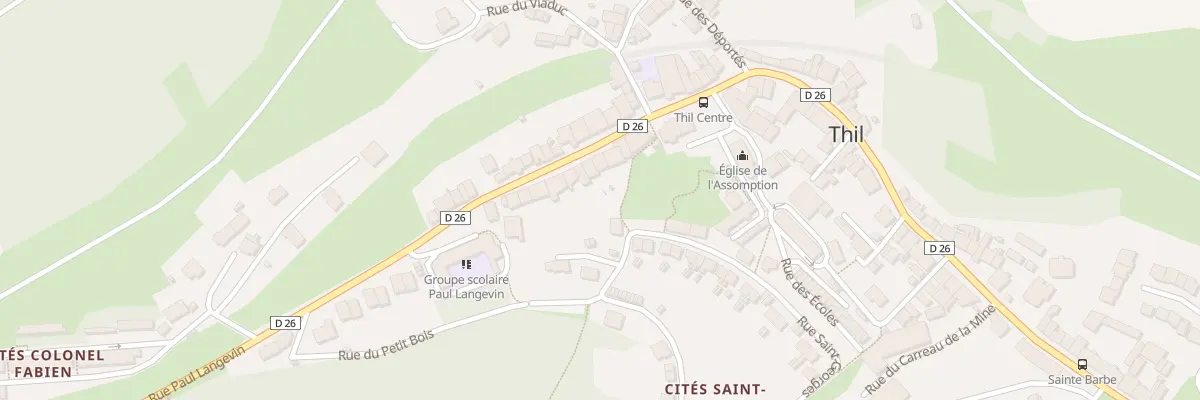 Plan du 70 Rue Paul Langevin à Thil