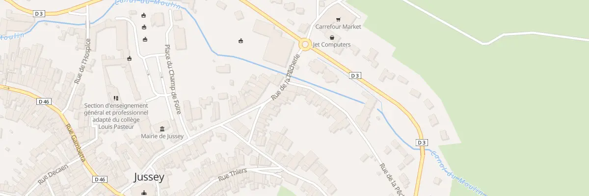 Plan du 24 Rue de la Pêcherie à Jussey
