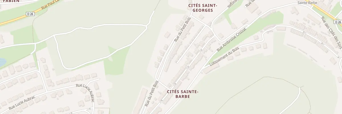 Plan du 76 Rue des Cites Sainte Barbe à Thil