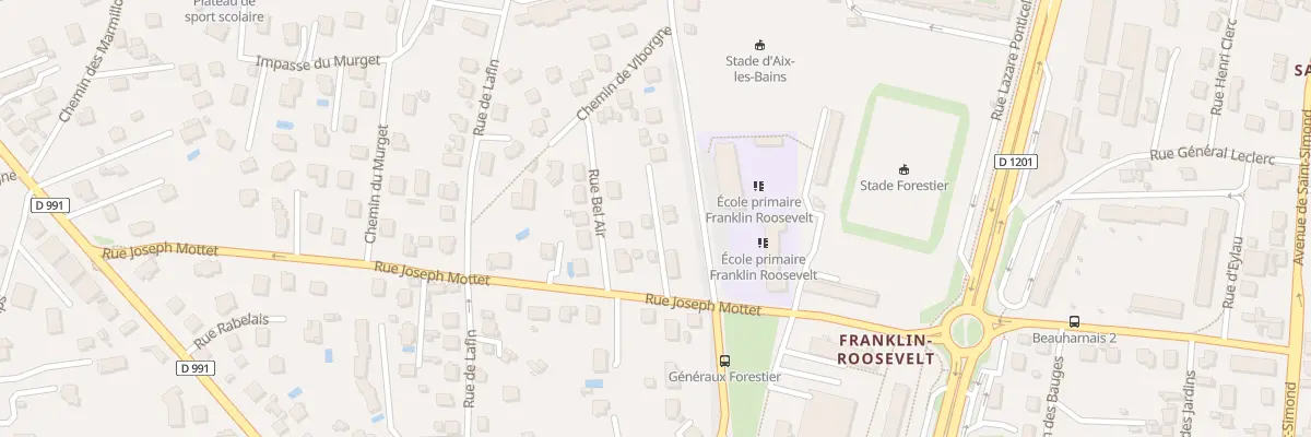 Plan du 37 Bd Generaux Forestier à Aix-les-Bains