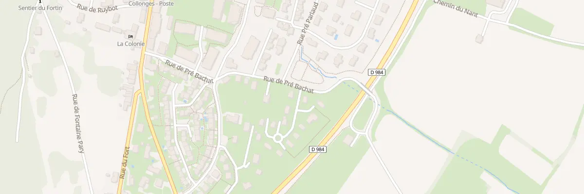 Plan du 5002 Rue de Pré Bachat à Collonges