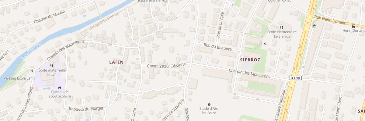 Plan du 21 Che de Viborgne à Aix-les-Bains