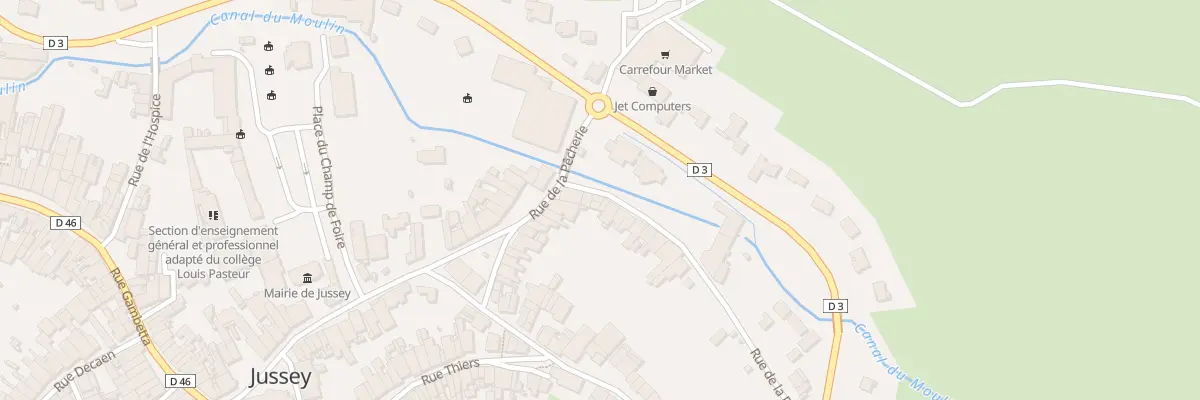 Plan du 28 Rue de la Pêcherie à Jussey