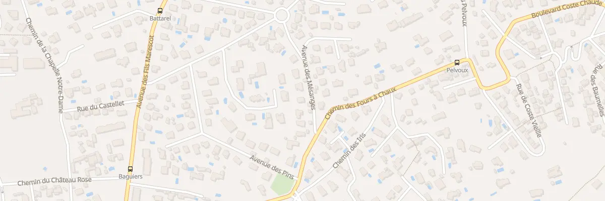 Plan du 65 Av des Mésanges à Toulon