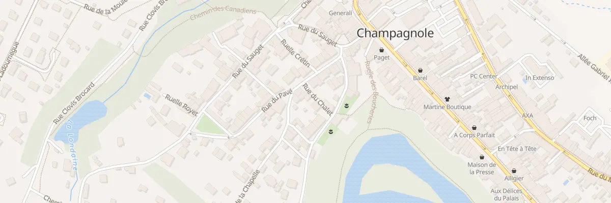 Plan du 4 Rue du Chalet à Champagnole
