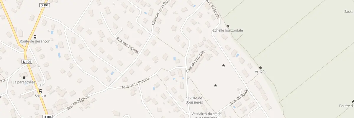 Plan du 7 Rue du Bosquet à Boussières