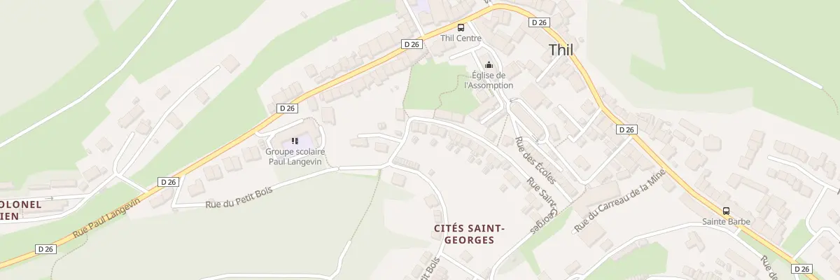 Plan du 14 Rue Saint Georges à Thil