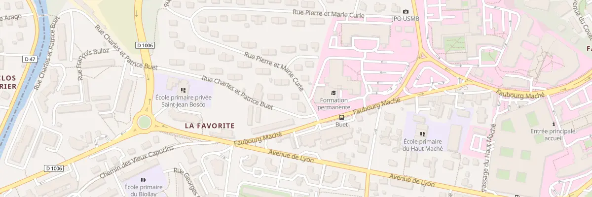 Plan du 68 Rue Pierre et Marie Curie à Chambéry