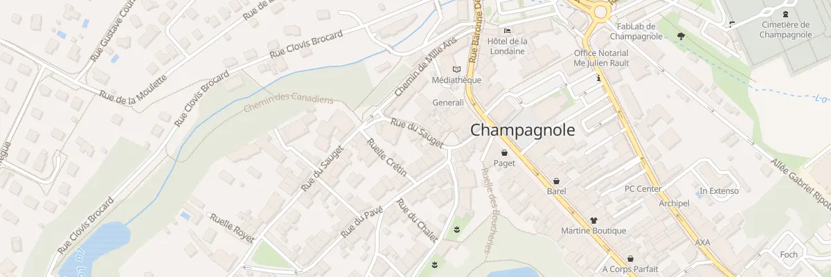 Plan du 3 Rue du Sauget à Champagnole