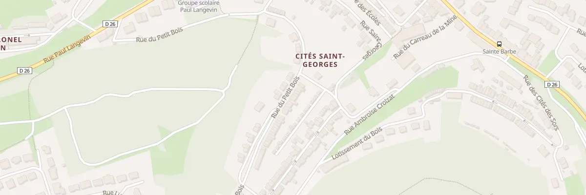 Plan du 116 Rue des Cites Sainte Barbe à Thil