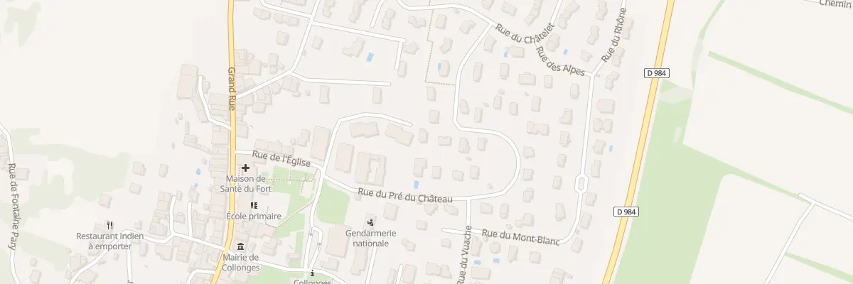 Plan du 17 Rue du Pré du Chateau à Collonges