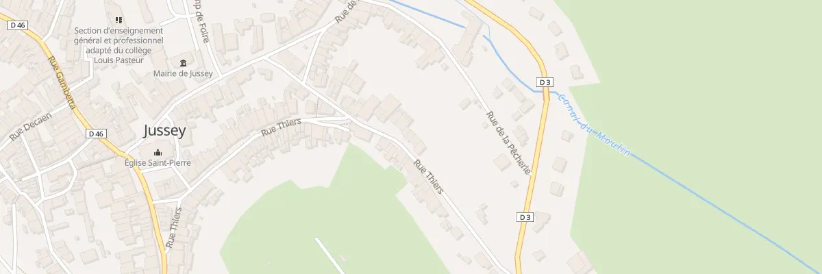 Plan du 75 Rue Thiers à Jussey