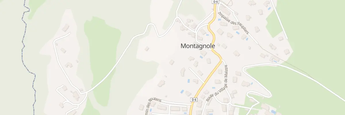 Plan du 90 Rte de l’Auberge des Chasseurs à Montagnole