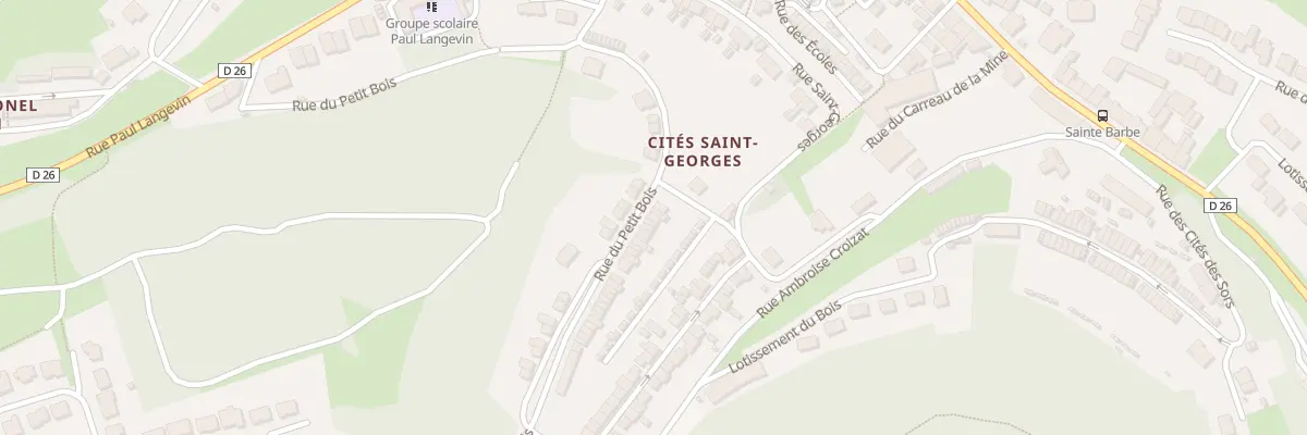 Plan du 120 Rue des Cites Sainte Barbe à Thil
