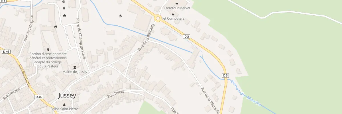 Plan du 40 Rue de la Pêcherie à Jussey