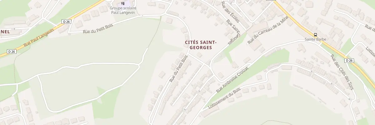 Plan du 124 Rue des Cites Sainte Barbe à Thil