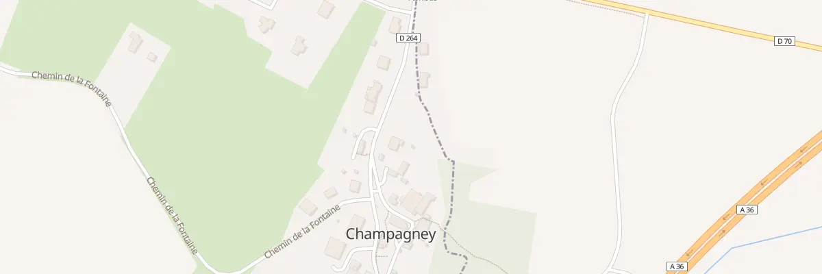 Plan du 1 Che de l’Eglise à Champagney