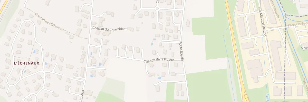 Plan du 88 Che de la Fidière à Viviers-du-Lac