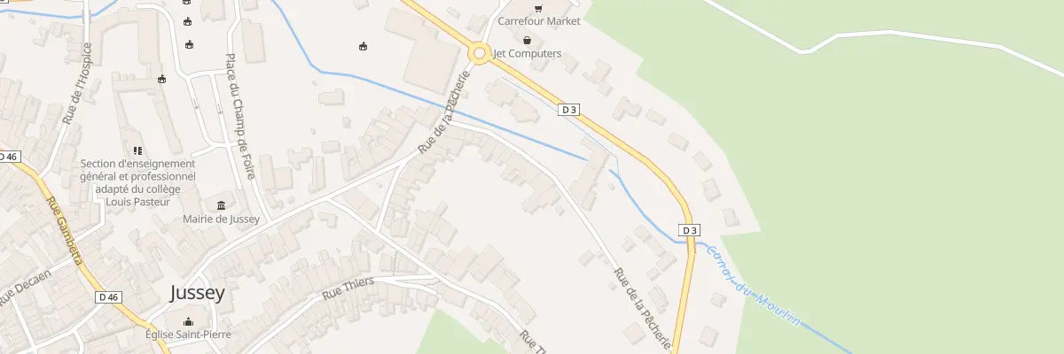 Plan du 42 Rue de la Pêcherie à Jussey