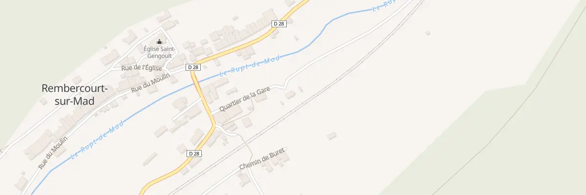 Plan du 4 Rue Quartier de la Gare à Rembercourt-sur-Mad