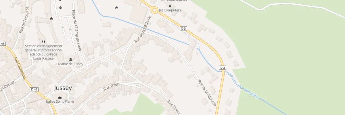 Plan du 44 Rue de la Pêcherie à Jussey