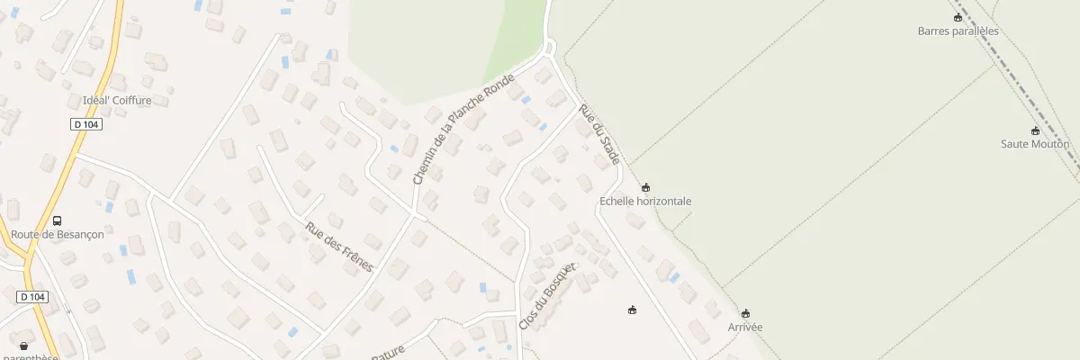 Plan du 8 Rue du Bosquet à Boussières