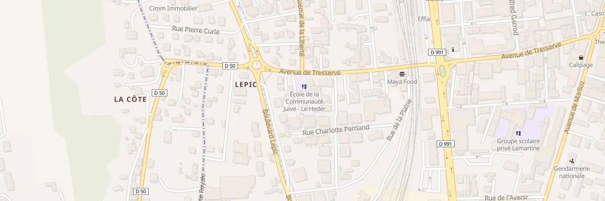 Plan du 53D Av de Tresserve à Aix-les-Bains