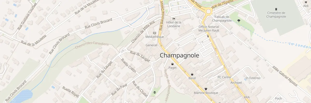 Plan du 2 Pl du Sauget à Champagnole