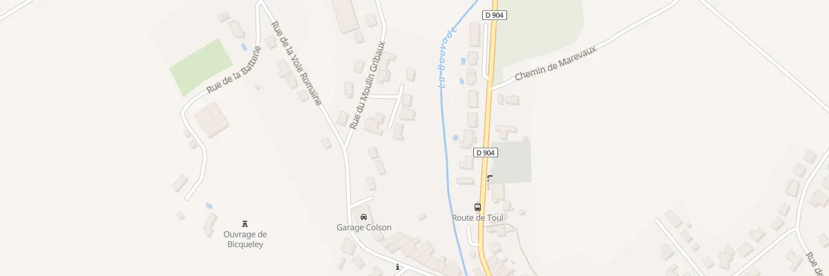 Plan du 128 Rue du Moulin Gribaux à Bicqueley