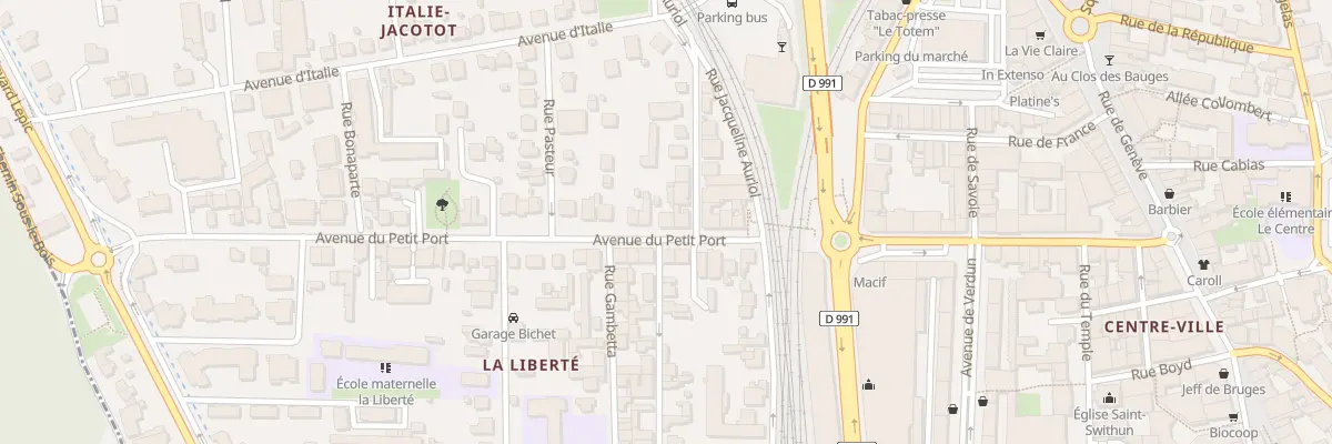 Plan du 44 Av du Petit Port à Aix-les-Bains