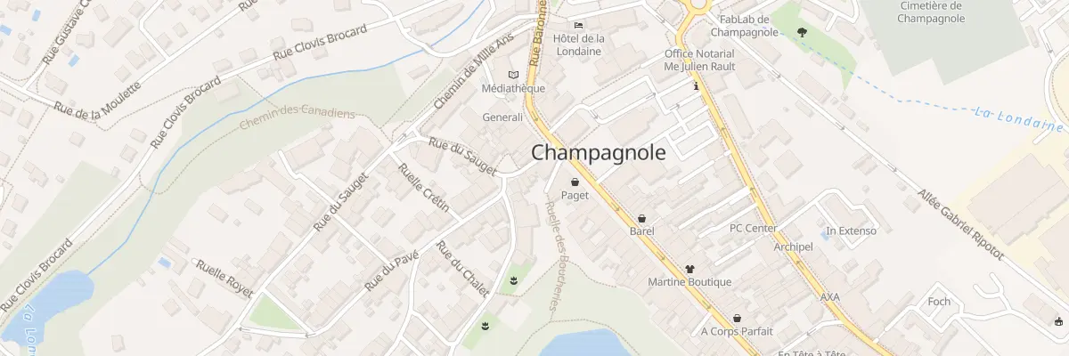 Plan du Sauget à Champagnole