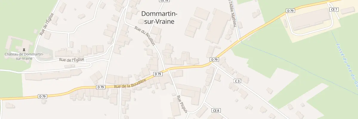 Plan du 645 Rue De La Boudiere à Dommartin-sur-Vraine