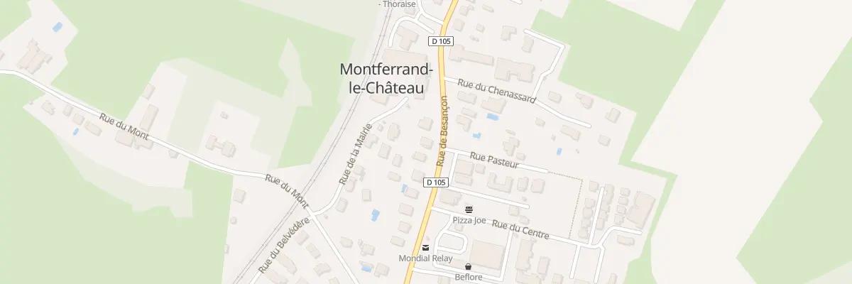 Plan du 41 Rue de Besancon à Montferrand-le-Château