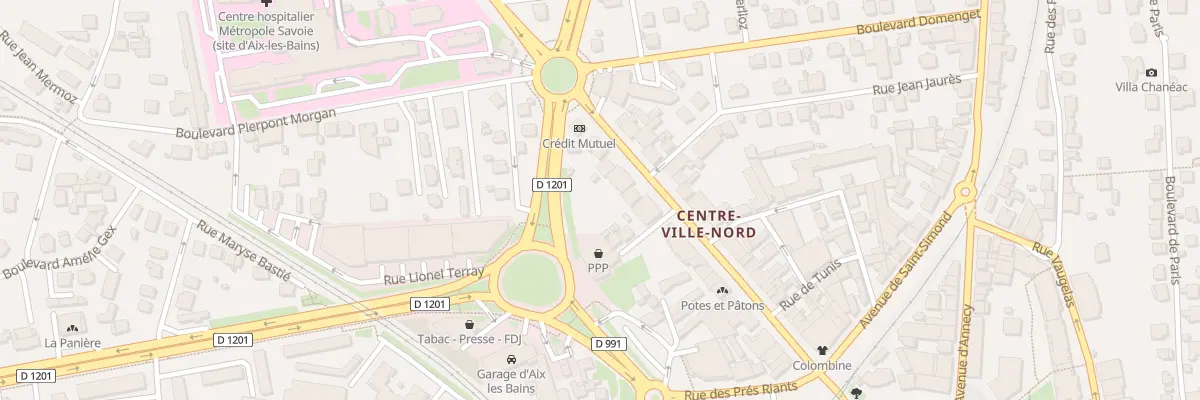 Plan du 37 Av du Grand Port à Aix-les-Bains