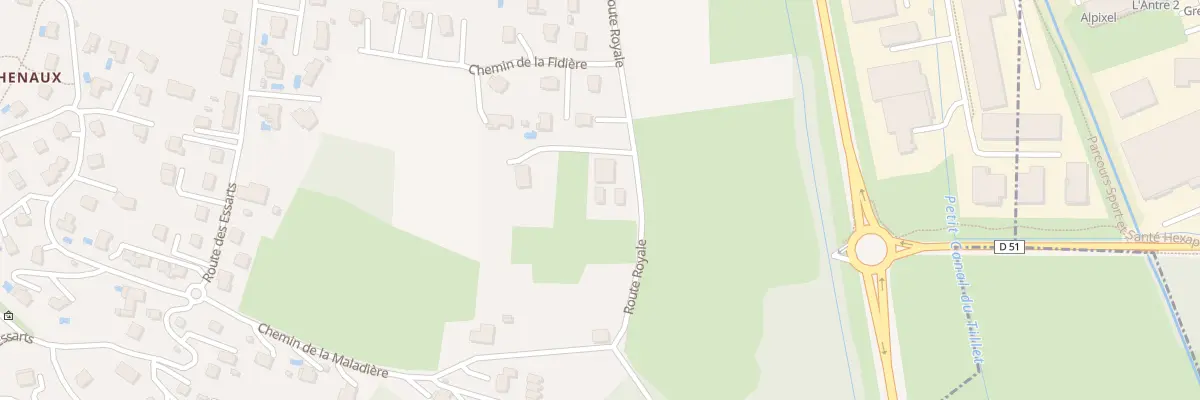Plan du 614 Rte Royale à Viviers-du-Lac