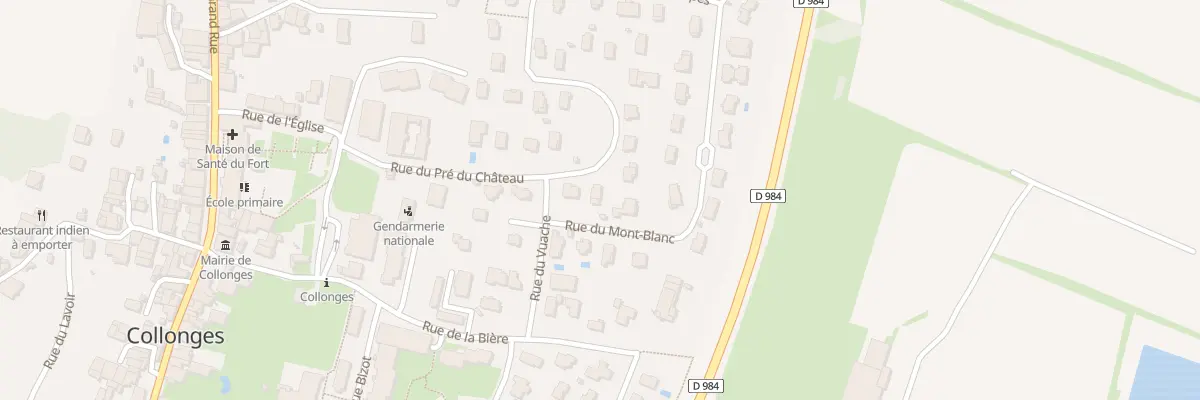 Plan du 8 Rue du Pré du Chateau à Collonges